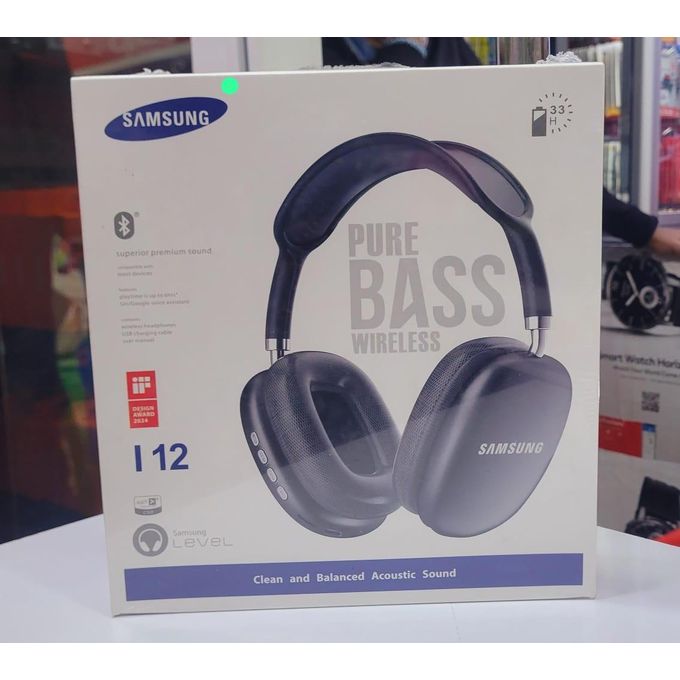 product_image_name-Generic-Samsung I12 Wireless Bluetooth Earphones – Touch Control Stereo Headphones with Charging Case-2