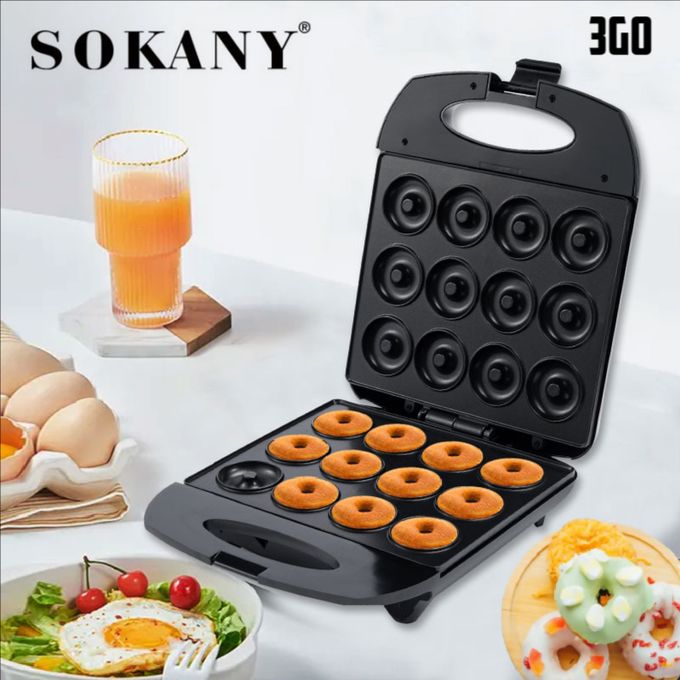 product_image_name-Sokany-12 Pieces Electric Non-Sticky Doughnut/Donut Maker Bakeware-3