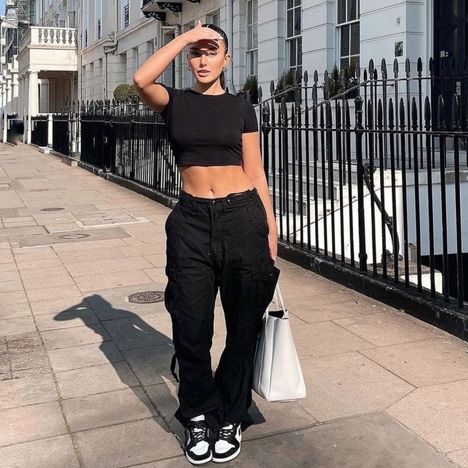 Buy Womens Baggy Streetwear Cargo Pants Korean Fashion Cargo Online in  India  Etsy