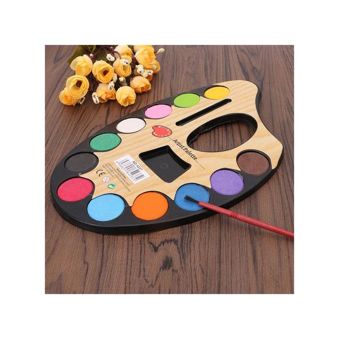 Artist 12Colors Gift Artist Pupil Learning Watercolor With Brush Graffiti  Palette Painting Solid Pigment @ Best Price Online | Jumia Kenya