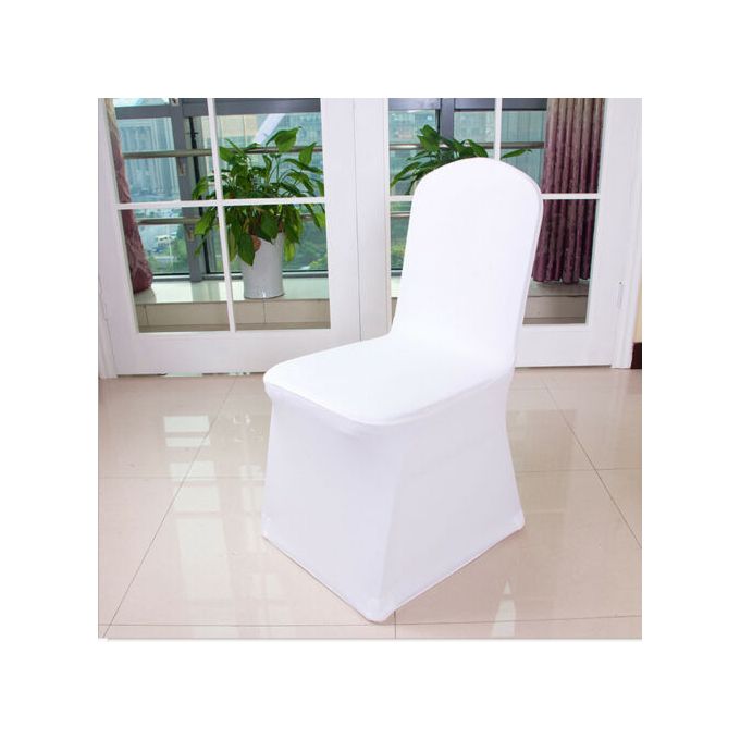 Generic Solid Wedding Banquet Chair Cover Spandex Stretch Elastic