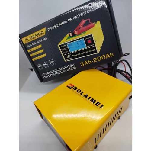 Automatic Car Battery Charger With Anti-Overcharge and Safety Cut-Off