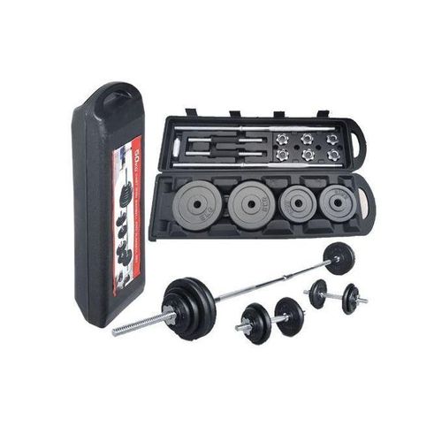 50kg dumbbells with barbell set for toning, strengthening and defining muscles.