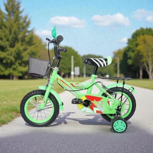 Compact Design Top Quality 2-4 years Boys and Girls Green Size 12 Inch 2-4 years Old 85100 cm Children Kids Bike Bicycle with Stabilizer Front Basket