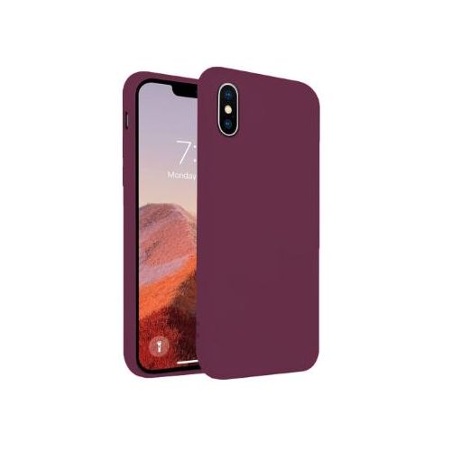 Soft Silicone Back Cover for iPhone Xs Max – Protective, Shockproof, Ultra-Thin, Anti-Scratch, Anti-Fingerprint – Maroon