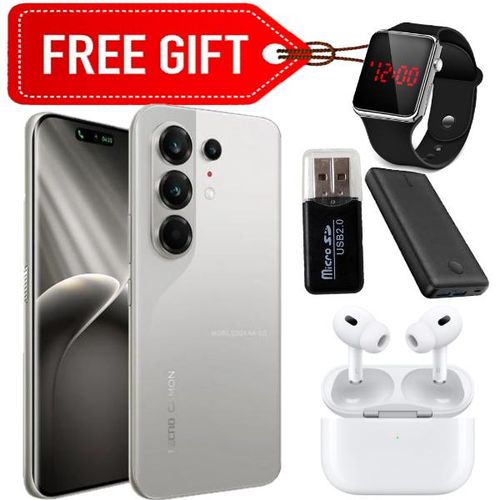 Camon 50 678 Curved Screen Up to 16GB RAM 256GB Storage 5200mAh Battery 2 Year Warranty Silver Free Gifts