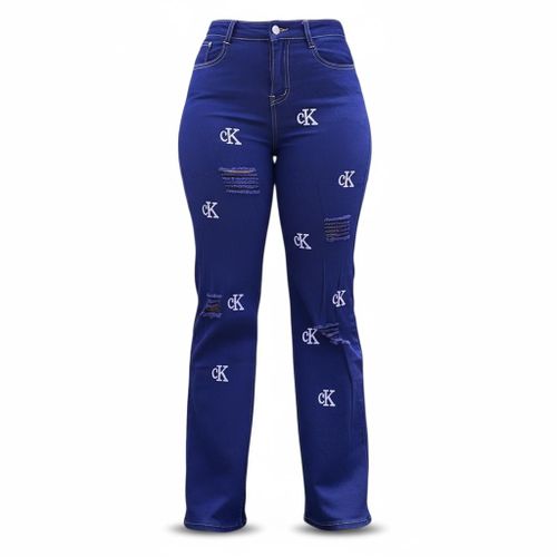 Logo Print distressed Mummy Jeans