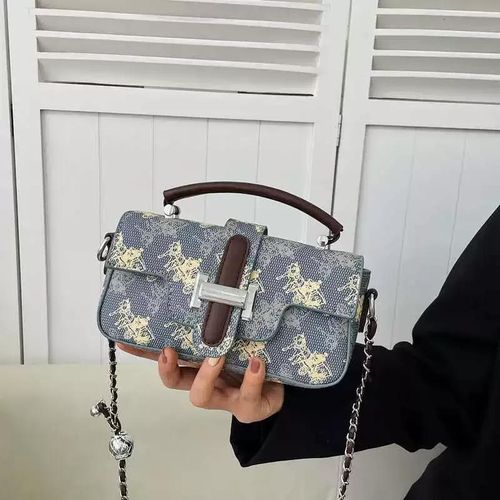 High-end retro chain bag for women 2025 new style niche high-end small square bag messenger bag