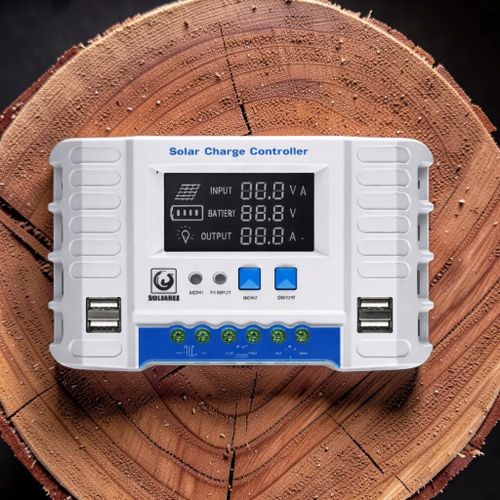 Intelligent LCD Display 12V24V 20A PWM Solar Charge Controller Dual USB