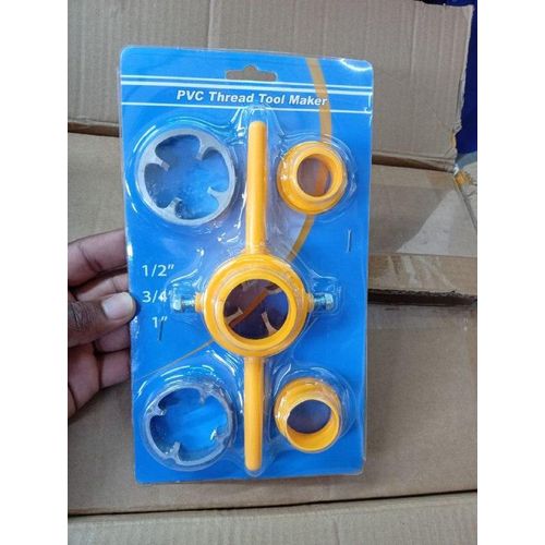 Manual PVC pipe threading tool kit