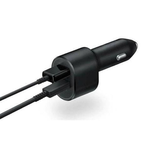 Samsung Super Fast Dual Car Charger Adapter 45W 15W Two Port Pd With USB Type C To Type Cable