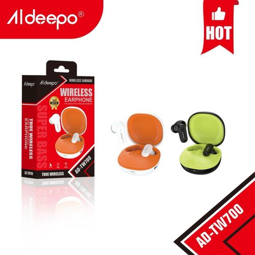 AD-TW700 Wireless Earphones, Bluetooth, Deep Bass, Long Battery, Touch Control