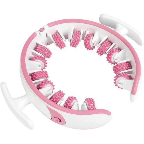 Cellulite Massager Roller Thigh Slimmer and Cellulite Remover Deep Tissue Fascia Muscle Roller for Legs Abdomen Body Sculpting Tool for Muscle Relaxation Pink