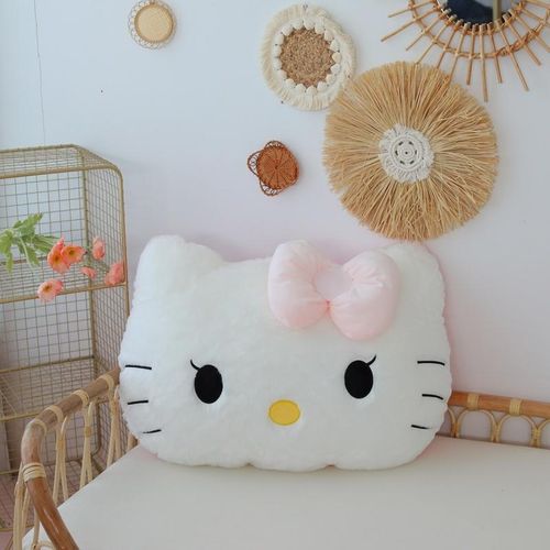 Big Size Sanrio Hello Kitty Headrest Back Cushion Melody Cuddly Pillow Blanket Sofa Bed Decor Pillow Hug Plushies Xmas Gifts