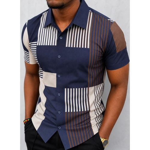 Men's Short-Sleeve Button-Up Shirt