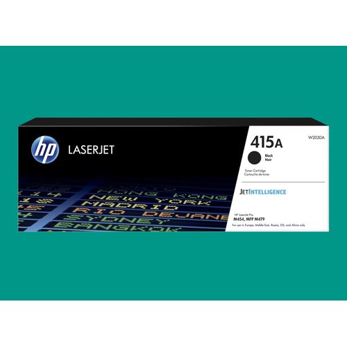 415A Black Original LaserJet Toner Cartridge (W2030A) – High Yield, Sharp Prints for Color LaserJet Pro M454 & M479 Series