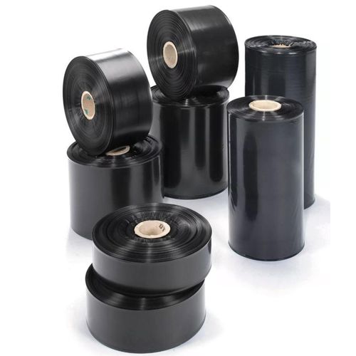 Polythene Layflat Tubing Roll 3 Inch 4 Inch for Plastic Packaging Custom Size Bags - BLACK