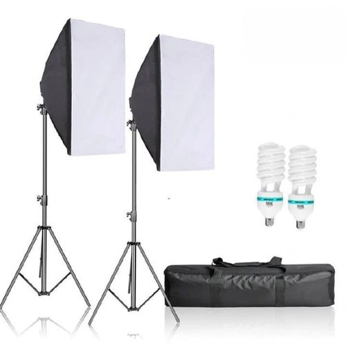 Softbox With Lamp Holder Socket and Soft Cloth Diffuser for Studio Photography
