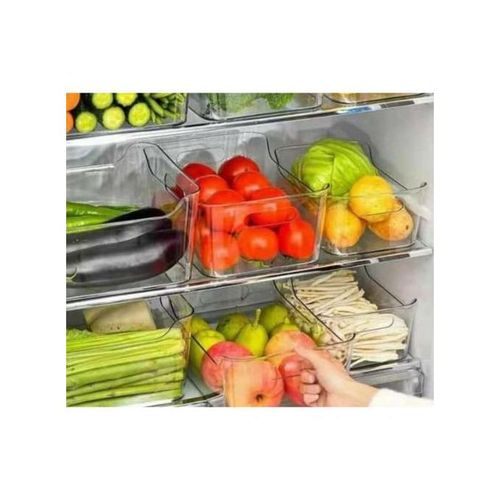 Acrylic Food Storage Container - 1 Fridge Organizer, BPA Free, Stackable, Dishwasher Safe