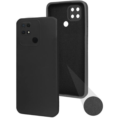 Soft Silicone Back Cover for Xiaomi Redmi 10C - Black, anti-fingerprint, anti-scratch, durable silicone case