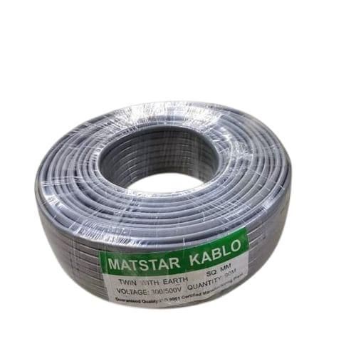 Mat Star 1.5 Twin Cable + Earth Flat Power Electrical Cable
