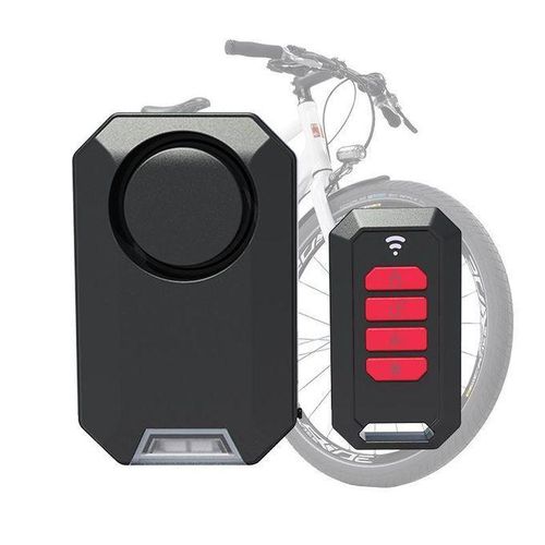 Rechargeable Bike Alarm , Motorcycle Alarm, Antitheft Alarm Systems with Remote control, Wireless Vibration Motion Sensor, Waterproof, , adjustable volume, bike locator for Bikes, Electric Bike, Motorcycles, Scooter, cars