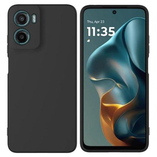 Soft Flexible Silicone Case for Motorola Moto G05 4G Soft Silicone Back Cover Shockproof Anti-Scratch Slim TPU Protective Back Cover Black