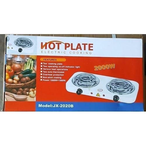 Double coil electric hot plate