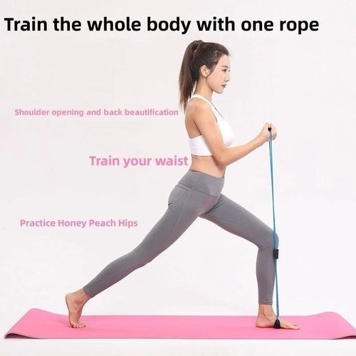 Heavy-Duty Resistance Band with Comfort Foam Handles Durable Rubber Pull Rope for Strength Training Portable Home Gym Equipment for Yoga Fitness and Full Body Exercise