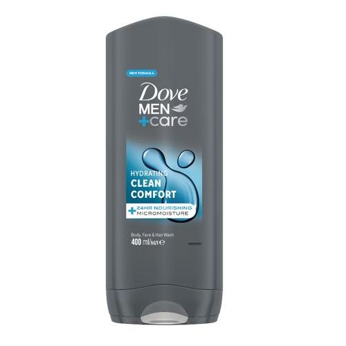 Men+Care Clean Comfort 3-in-1 Body, Face + Hair Wash 400ml