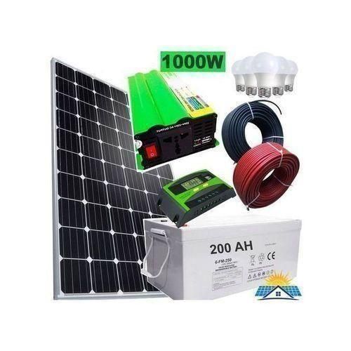 Solar Panel System Fullkit 400W Mono Solar Panel 200aH Battery 1000W Inverter 30A charge Controller Free 5 energy saving bulbs