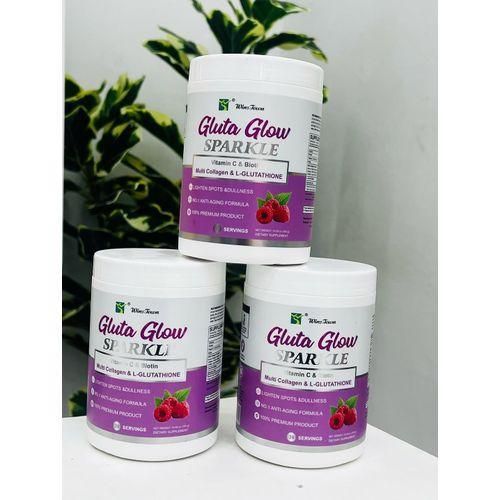 GLUTA GLOW SPARKLE WITH VITAMIN C & BIOTIN MULTICOLLAGEN AND L-GLUTA
