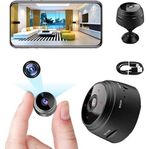 Mini Camera A9 Cachee Cachee Recordur, Full HD 1080p Micro Camera WiFi