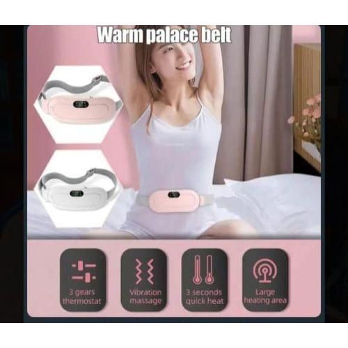 Menstrual Heating Pad Smart Warm Palace Belt Relief Waist Pain Cramps Vibrating Abdominal Massager Electric Device