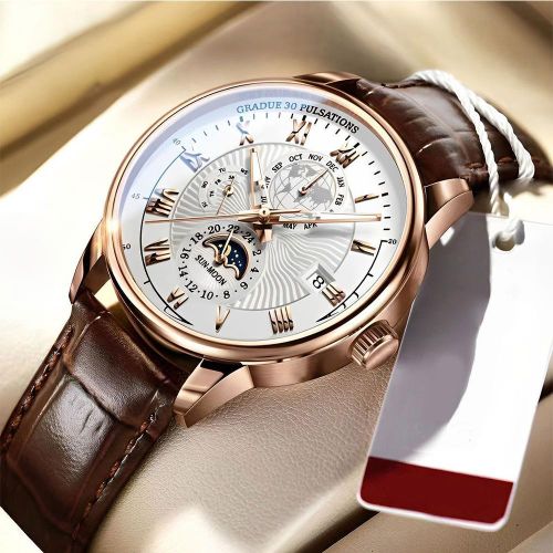 High end business watch, mechanical watch, casual retro timer, suitable for men and women