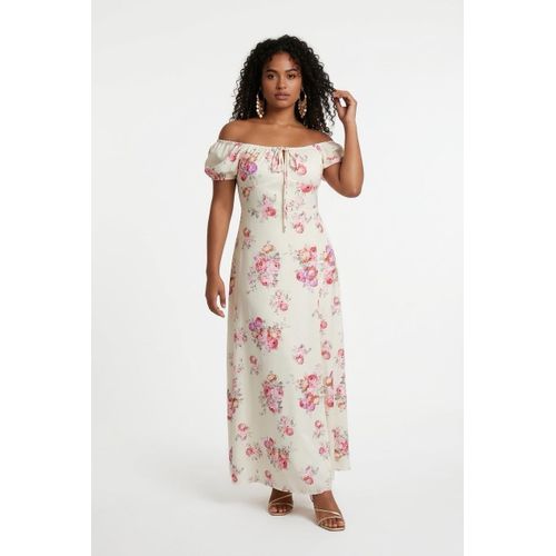 OFFSHOULDER FLORAL MAXI DRESS FLORAL SUMMER DRESS