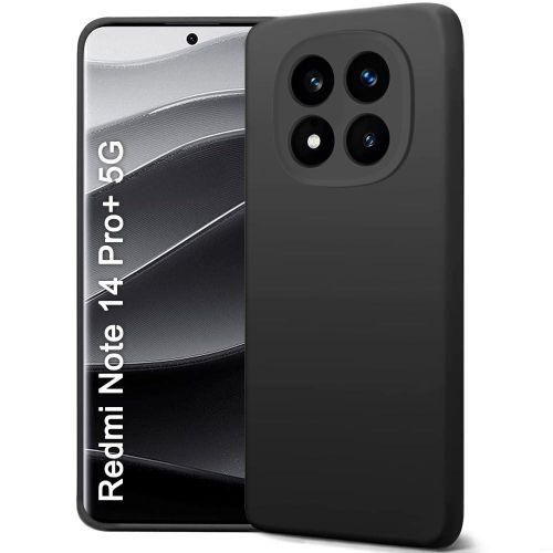 Liquid Silicone Back Cover Case For Redmi Note 14 Pro Plus 5G Soft Micro-Fibre Lining Inside Camera Protection Bump Shockproof Back Case For Redmi Note 14 Pro+