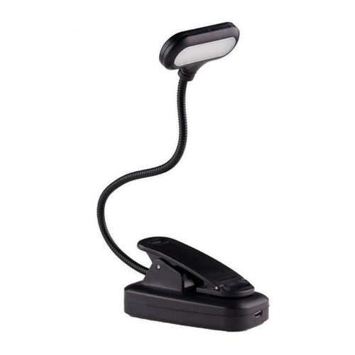 LED Desk Lamp Eye Protection Book Night Adjustable Mini Clip-On Study Powered Flexible For Travel Bedroom Reading