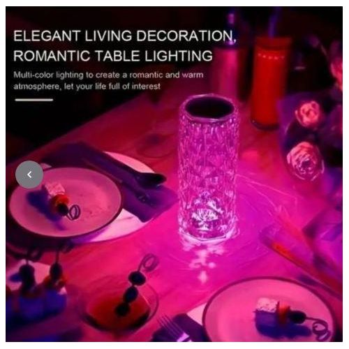 remote control acrylic crystal table lamp indoor