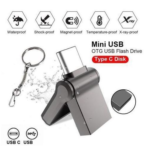 Metal OTG Key Chain Style Usb Flash Drive Type-c 64GB 512GB Memory Stick TB Large capacity Mini Pen Drive 2.0 3.0