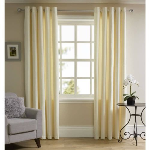 Curtains 2Pcs Cream 2M Each + FREE SHEER
