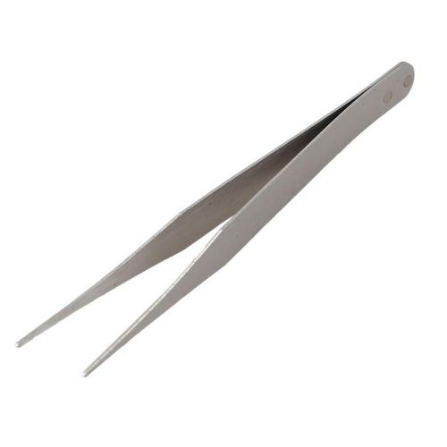 Fine Point Silver Tone Pointy Straight Tweezers 4 12