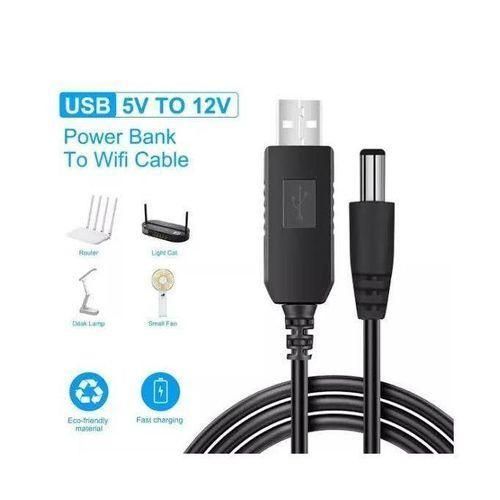 Power USB To DC Cable WiFi To Router Powerbank Cord DC 5V To 12V USB Cable Converter Wifi Router POWER BANK (12V)