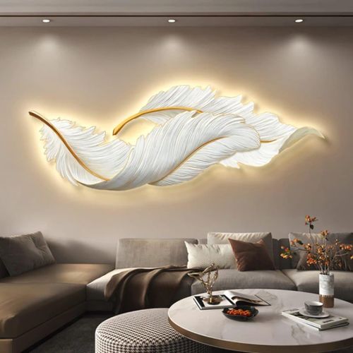 LED DOUBLE LEAF ART , EXQUISITE DESIGN, MODERN ART