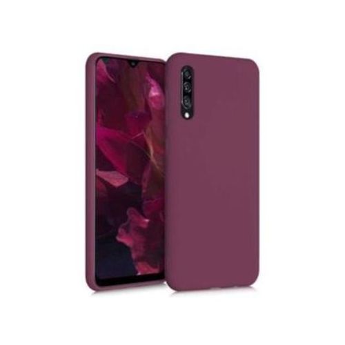 Soft Silicone Back Cover for Samsung Galaxy A50 - Maroon, anti-fingerprint, anti-scratch, durable silicone case