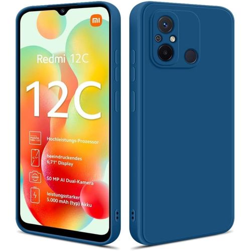 Silicone Phone Cover for Xiaomi Redmi 12C - Blue, anti-fingerprint, anti-scratch, durable silicone case