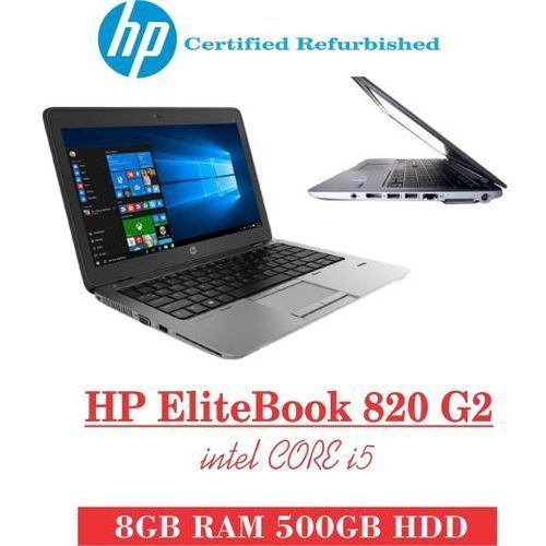 Refurbished Elitebook 820 Core I5, 8GB RAM 500GB HDD -12.5", Black
