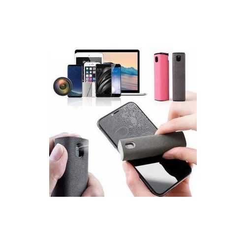 2 In 1 Phone Screen Cleaner Spray Computer Screen Dust Removal Microfiber Cloth Set Cleaning iPad Tablet Screen Cleaner