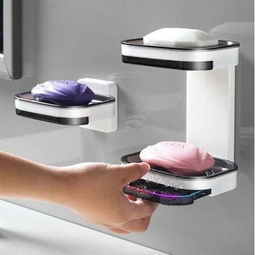 Soap Box Wall-mounted Single And Double Layer Drain Soap Dispenser
