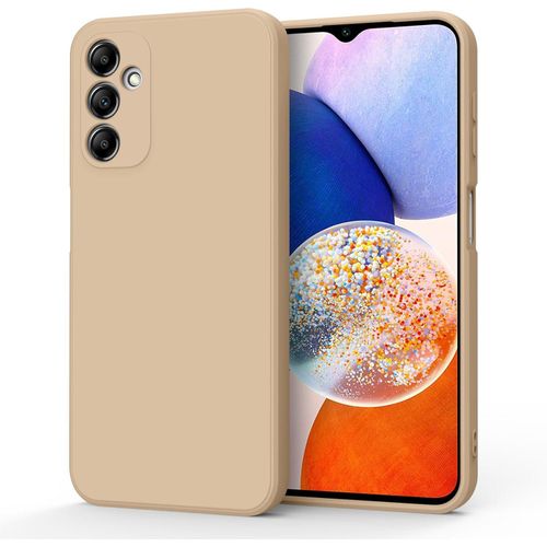Soft Silicone Slim Fit Cover Anti-Scratch Shockproof Case for Samsung Galaxy A55 - Beige Nude